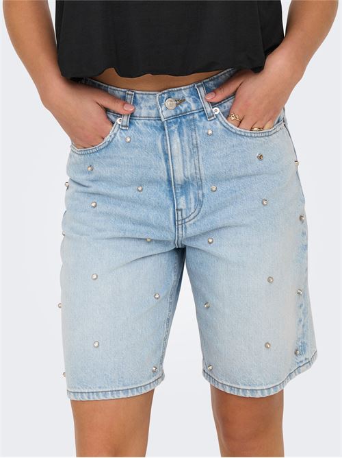ONLHOPE HW RHS LOOSE LONG SHORTS DNM AZG ONLY | 15344185/Light Blue Denim